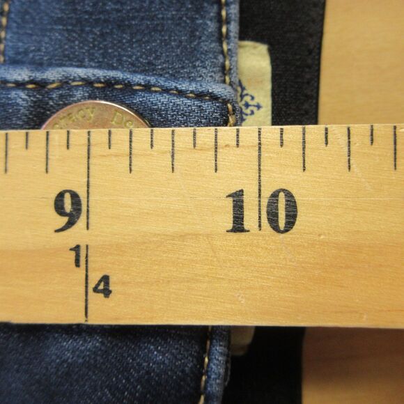 DEMOCRACY Ab Technology High Rise Jean Short 6 Utility Patch Pockets Denim Jorts - Picture 11 of 13